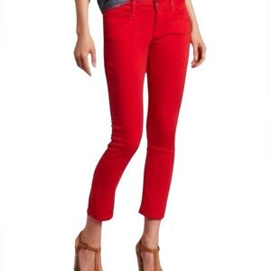 NWT MAVI SERENA ANKLE JEANS IN RED (POPPY) SIZE 25